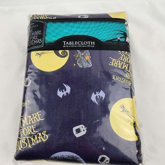 Disney Other - Disney The Nightmare Before Christmas Rectangle Vinyl tablecoth 60 x 102
